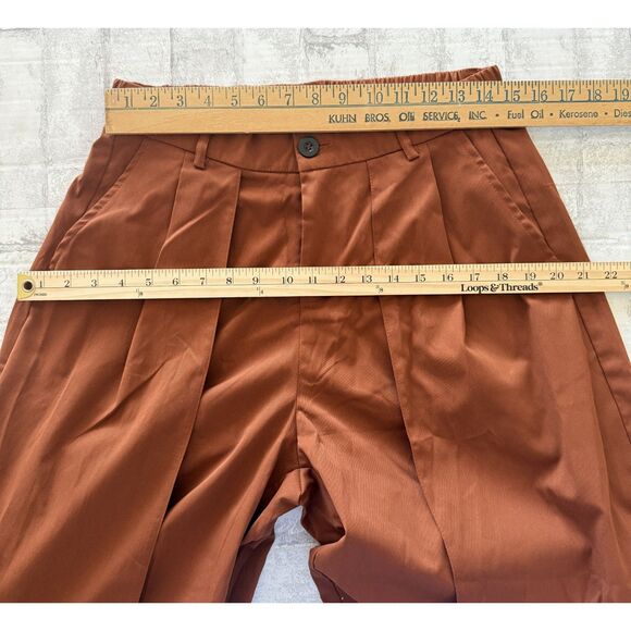 Manfinity Muted Orange Wide Leg Skirt Pants Mens Flowy Drape Avant Garde Look M - Picture 7 of 10
